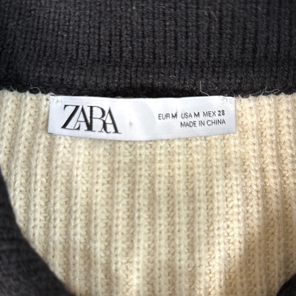 Black and Cream Striped Cardigan - Picture 3 of 5